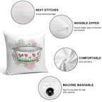 Vintage Pyrex Lucky In Love Bowl Soft Reinforced Edging Throw Pillow