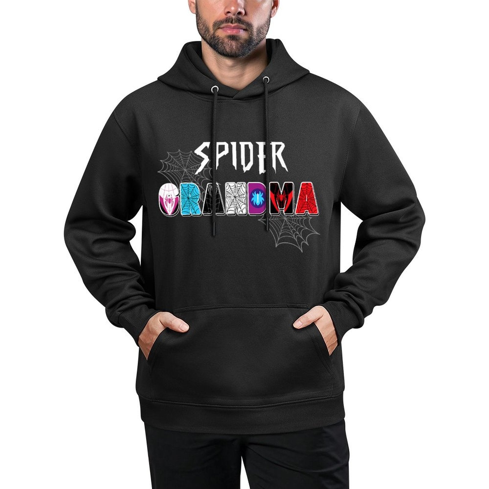 Women Spider Grandma Matching Family Birthday Party All-Day Comfort Hoodie