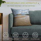 Towards Kingstone Island Weston-Super-Mare Soft Warmth Comfort Throw Pillow