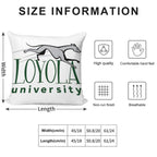 Greyhound Loyola University Soft Short Plush Fabric Throw Pillow