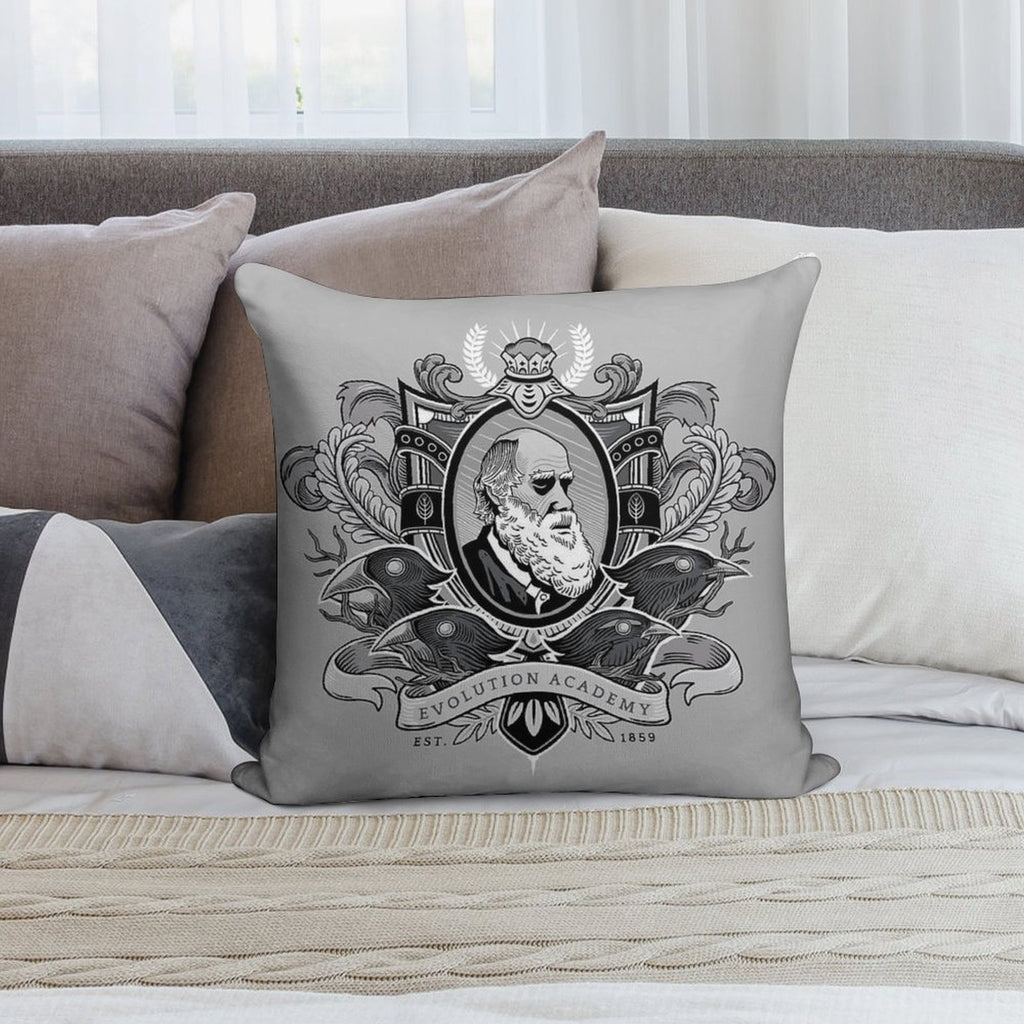 Evolution Academy Soft Decorative Cover Throw Pillow