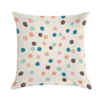 Pretty Confetti Polka Dot Pattern Soft Durable Construction Throw Pillow