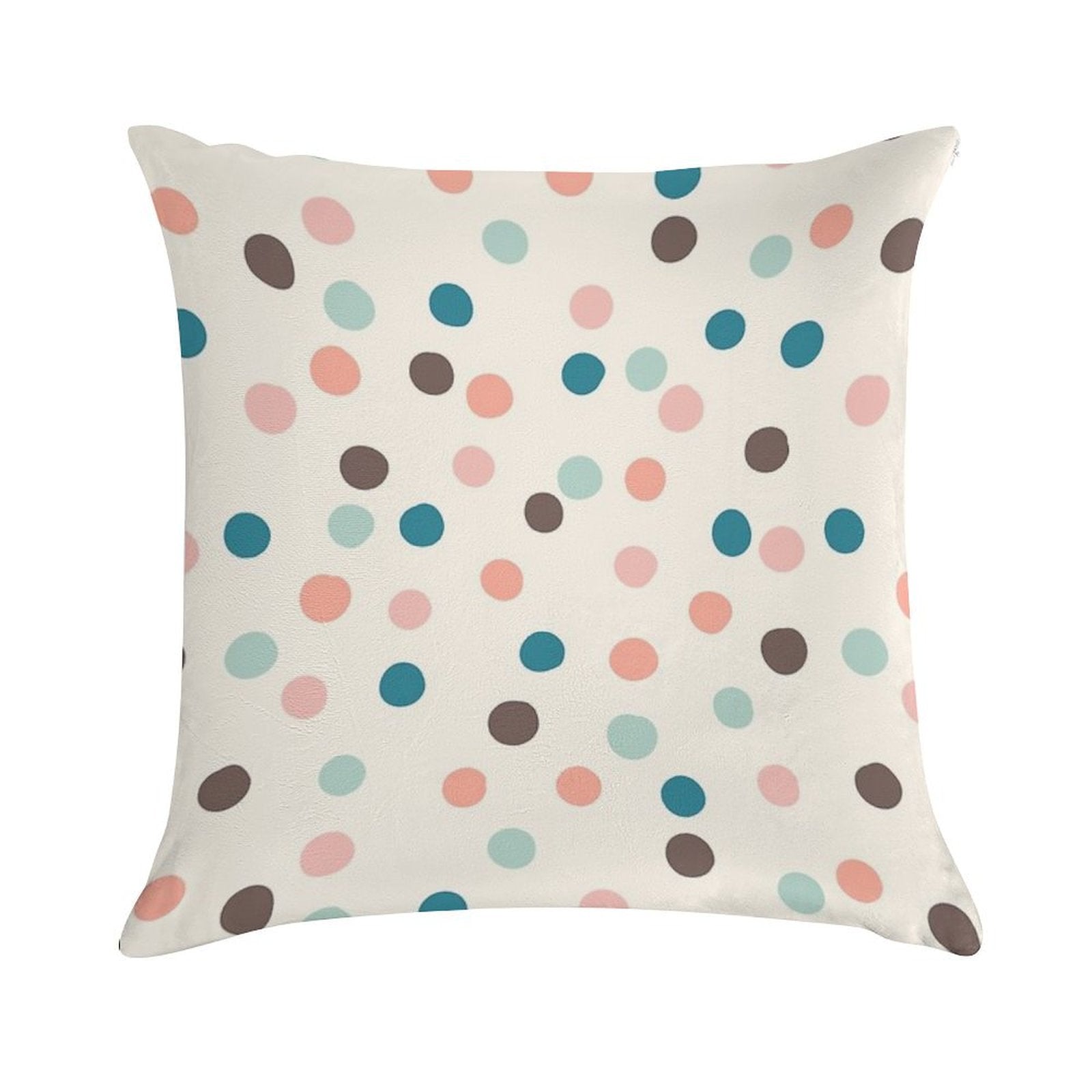 Pretty Confetti Polka Dot Pattern Soft Durable Construction Throw Pillow