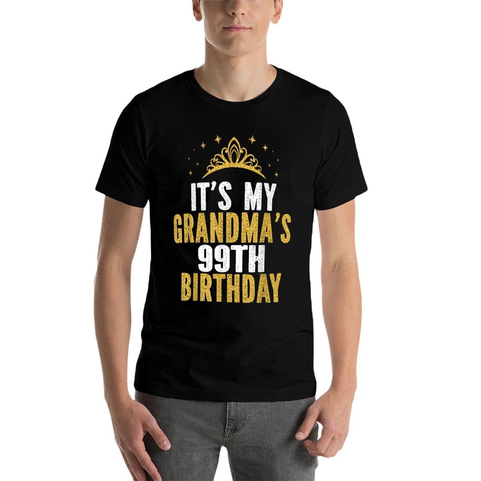 It's My Grandma's 99th Birthday 99 Years Old Women  Eco-friendly Material T-Shirt