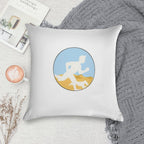 Adventurer Boy And Dog Soft Home Decor Throw Pillow