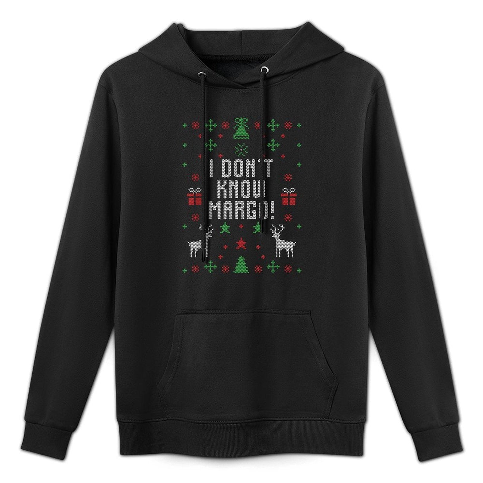 Ugly Christmas Sweater I Don't Know Margo Customizable Surface Hoodie