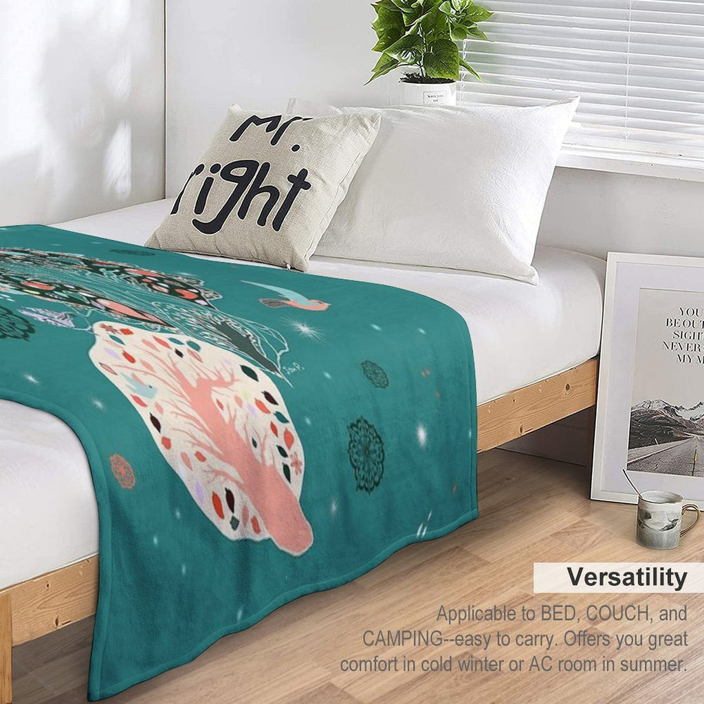 Lovely Forest Gift-ready Throw Blanket