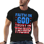 Faith In God Trust In Trump  Breathable T-Shirt