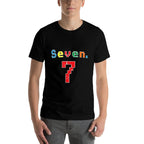7th Birthday Boy Seven Year Old Number 7  Lightweight T-Shirt