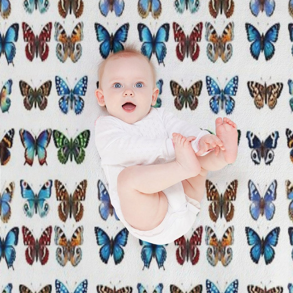 Butterflies Velvety-soft Throw Blanket