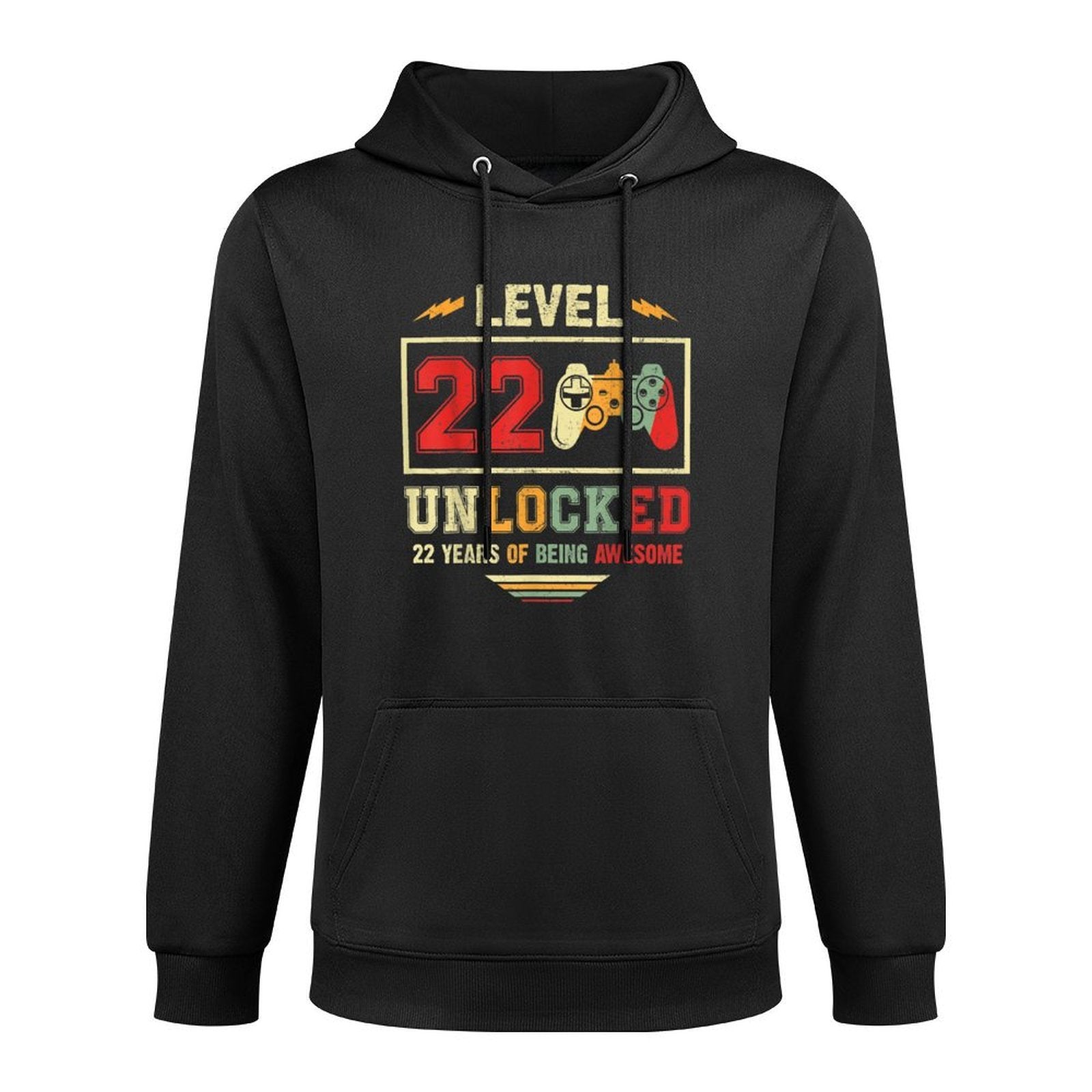Level 22 Unlocked 22 Years of Being Awesome 22nd Birthday Casual Wear Hoodie