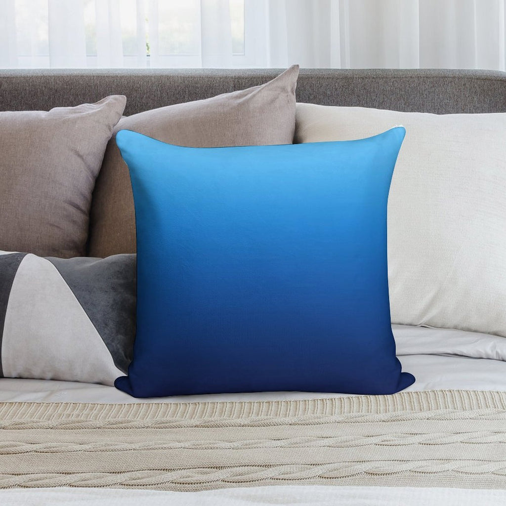 Deep Sea Gradient Soft Washable Throw Pillow