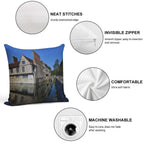 Ightham Mote in Kent England UK Soft Durable Construction Throw Pillow