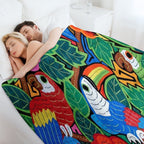 Mola Design Birdies Lightweight Throw Blanket