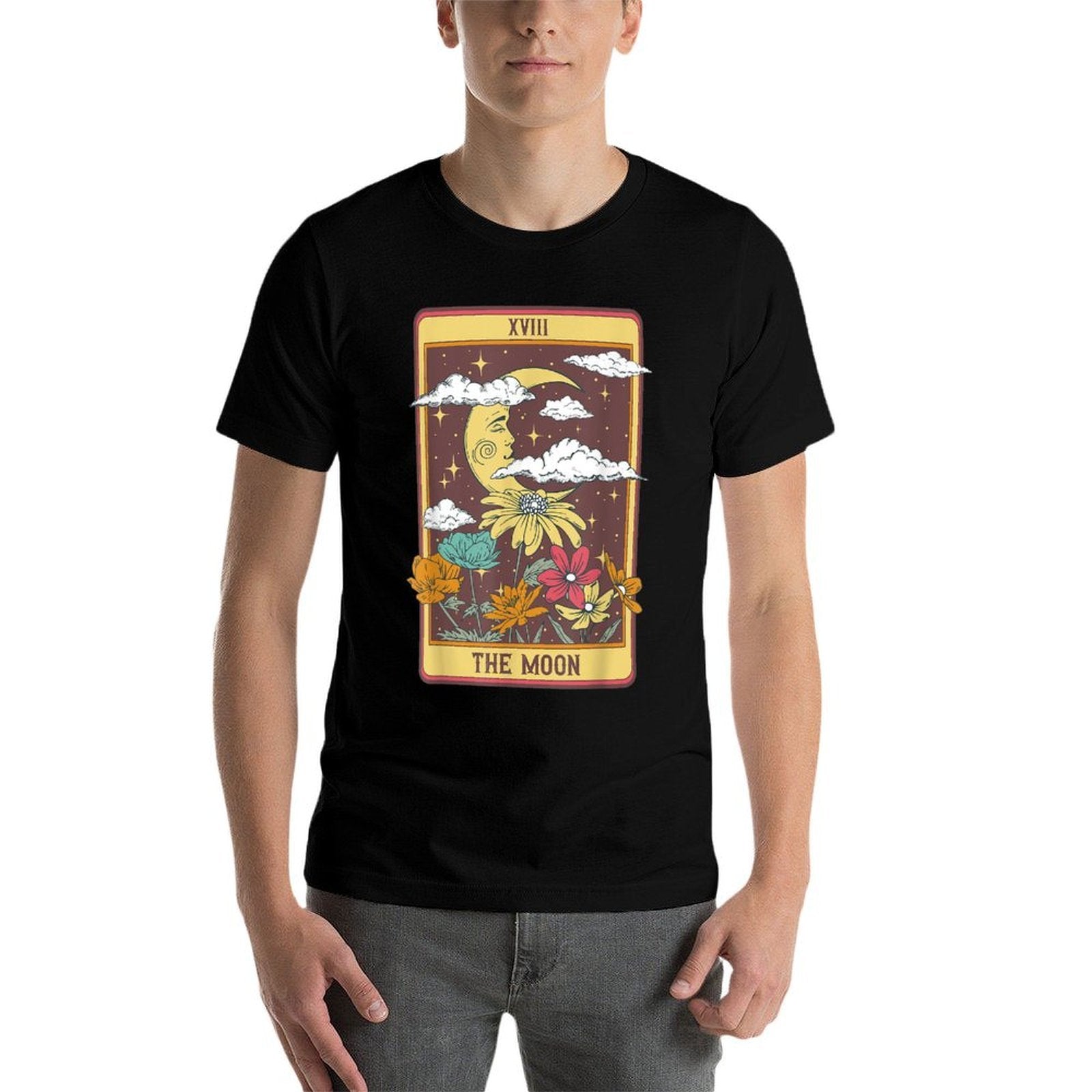 The Moon Tarot Card  Summer-ready Fabric T-Shirt