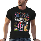 Womens 90 Year Old Sassy & Fabulous Floral 1932 90th Birthday  Versatile T-Shirt