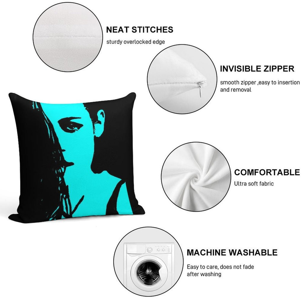 Kristen Stewart Soft Reinforced Edging Throw Pillow