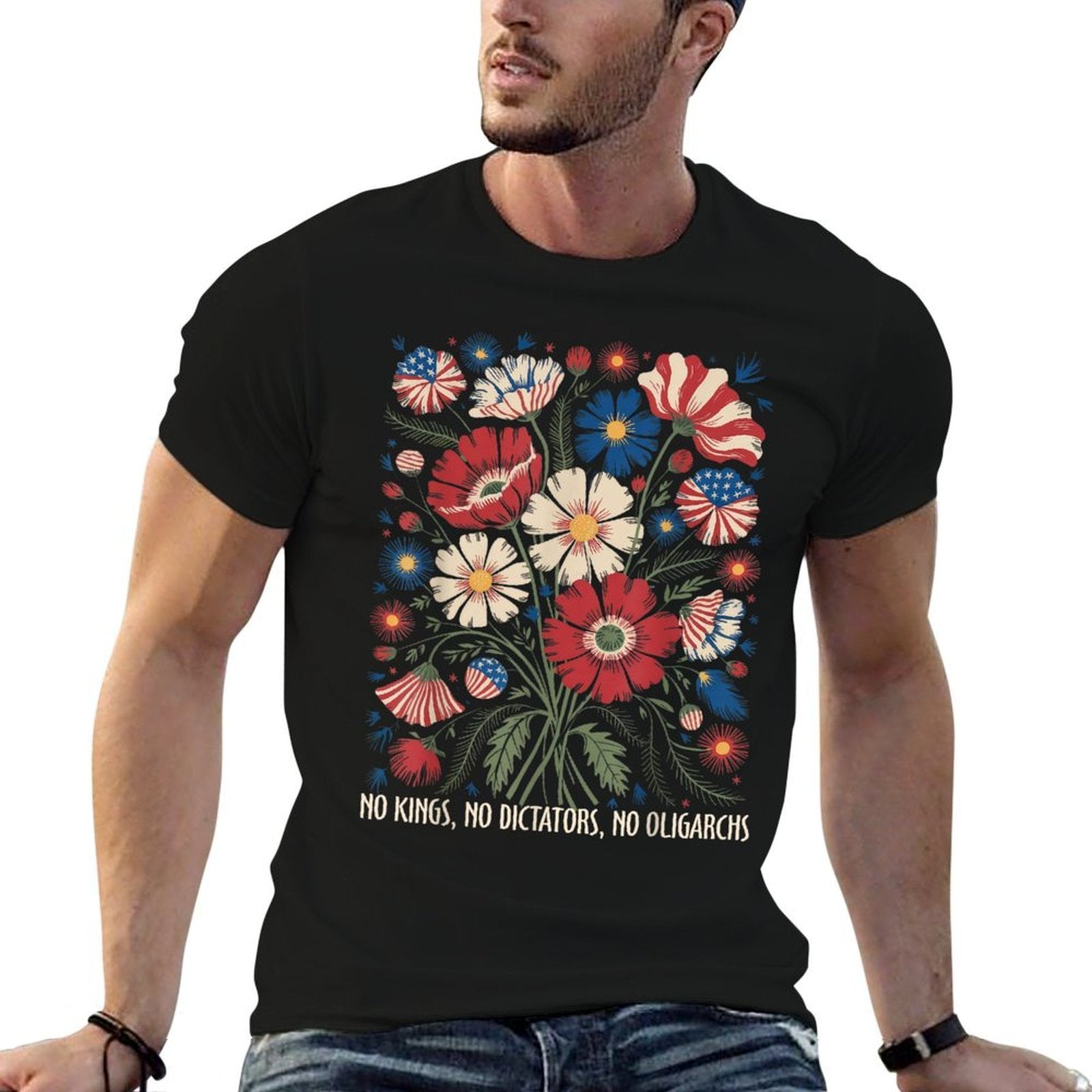 No Kings No Dictators No Oligarchs In America Funny  Breathable T-Shirt