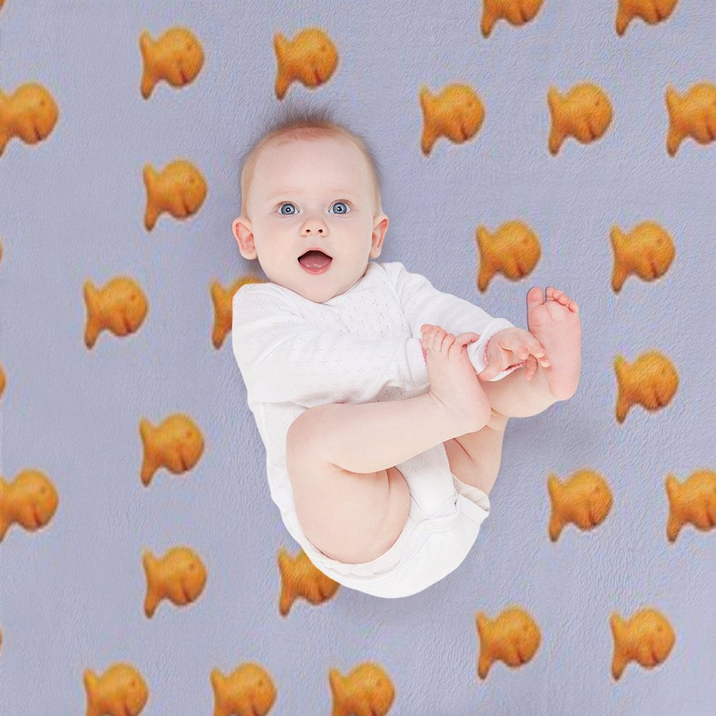 Goldfish Crackers Easy Care Throw Blanket