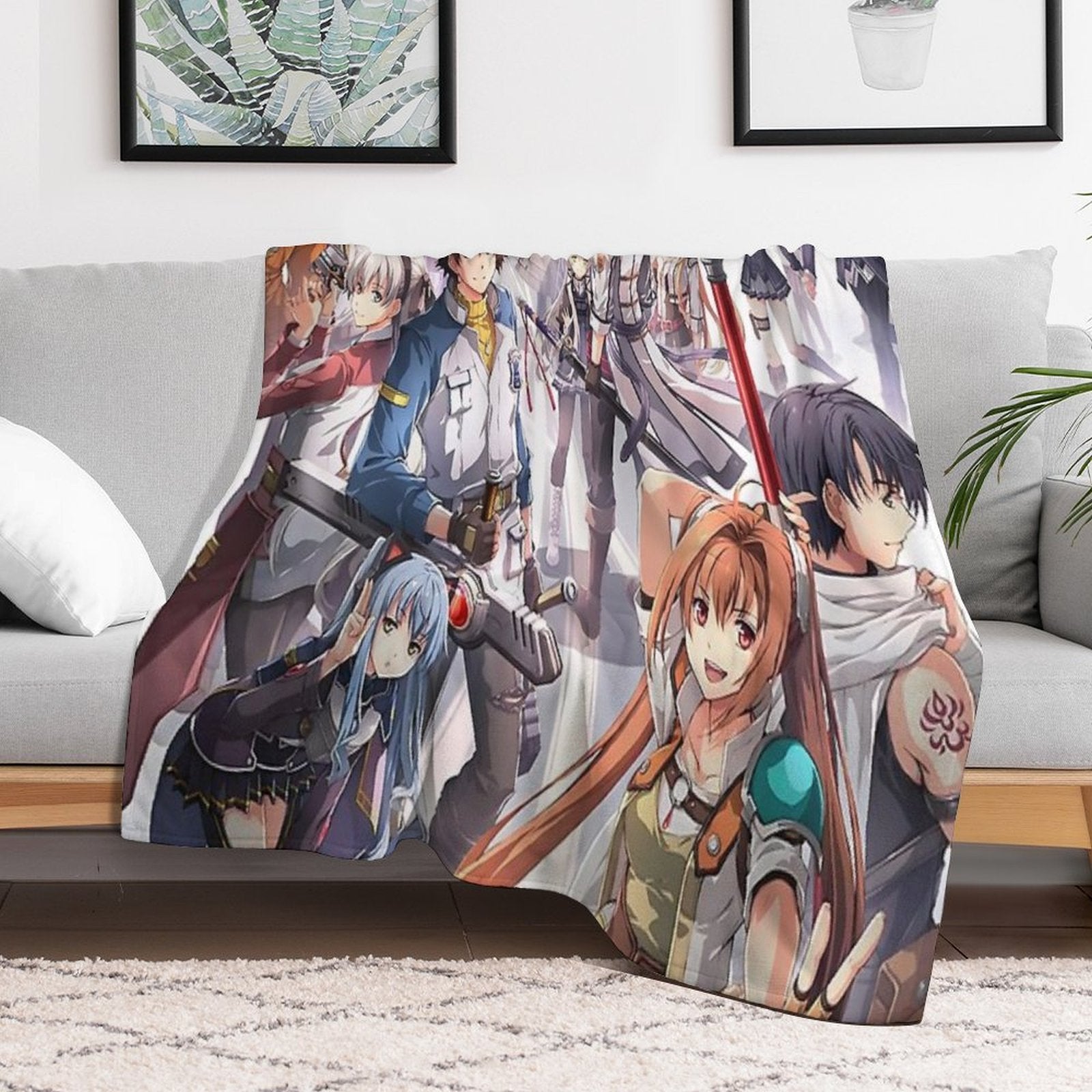 Main Characters - Kiseki Series - Legend of Heroes - Trails of Cold Steel Travel-friendly Throw Blanket