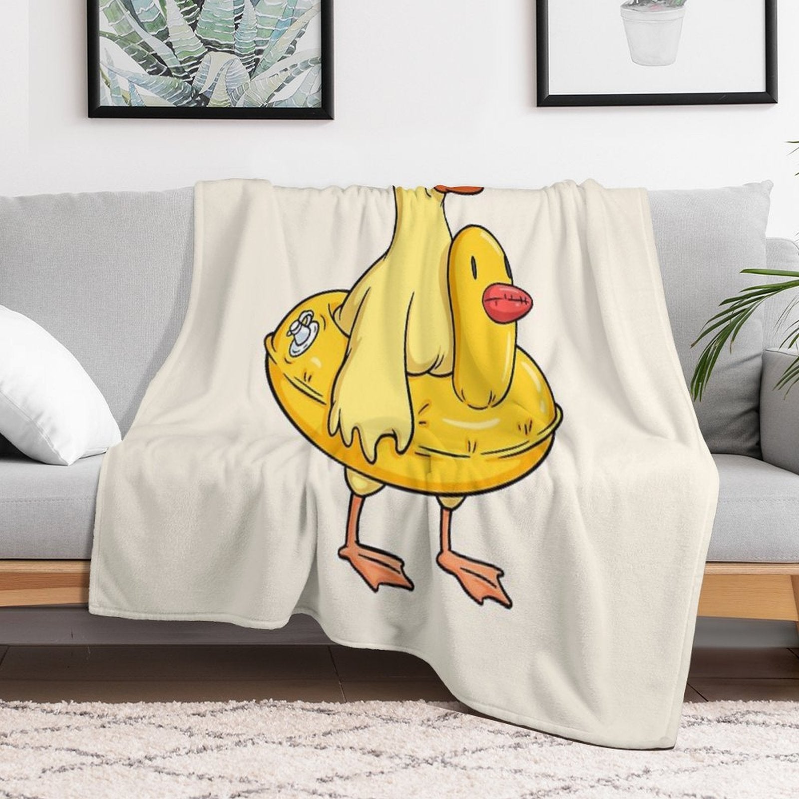 Double Duck Comfort Throw Blanket