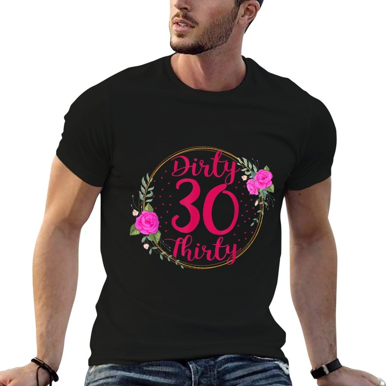 Dirty 30th Birthday Born in 1992 As Thirty Year Old Women  Heathered Texture T-Shirt
