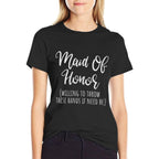 Maid Of Honor Funny Gifts From Bride For Sister  Summer-ready Fabric T-Shirt