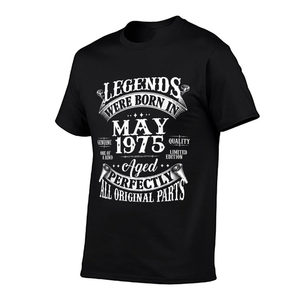 50th Birthday Gift Legends Born In May 1975 50 Years Old  Durable T-Shirt