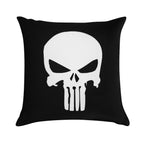 Punisher Skull Inspired Soft Reinforced Edging Throw Pillow