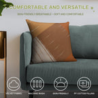 Warm Color Stripes Contemporary Soft Style Accent Throw Pillow