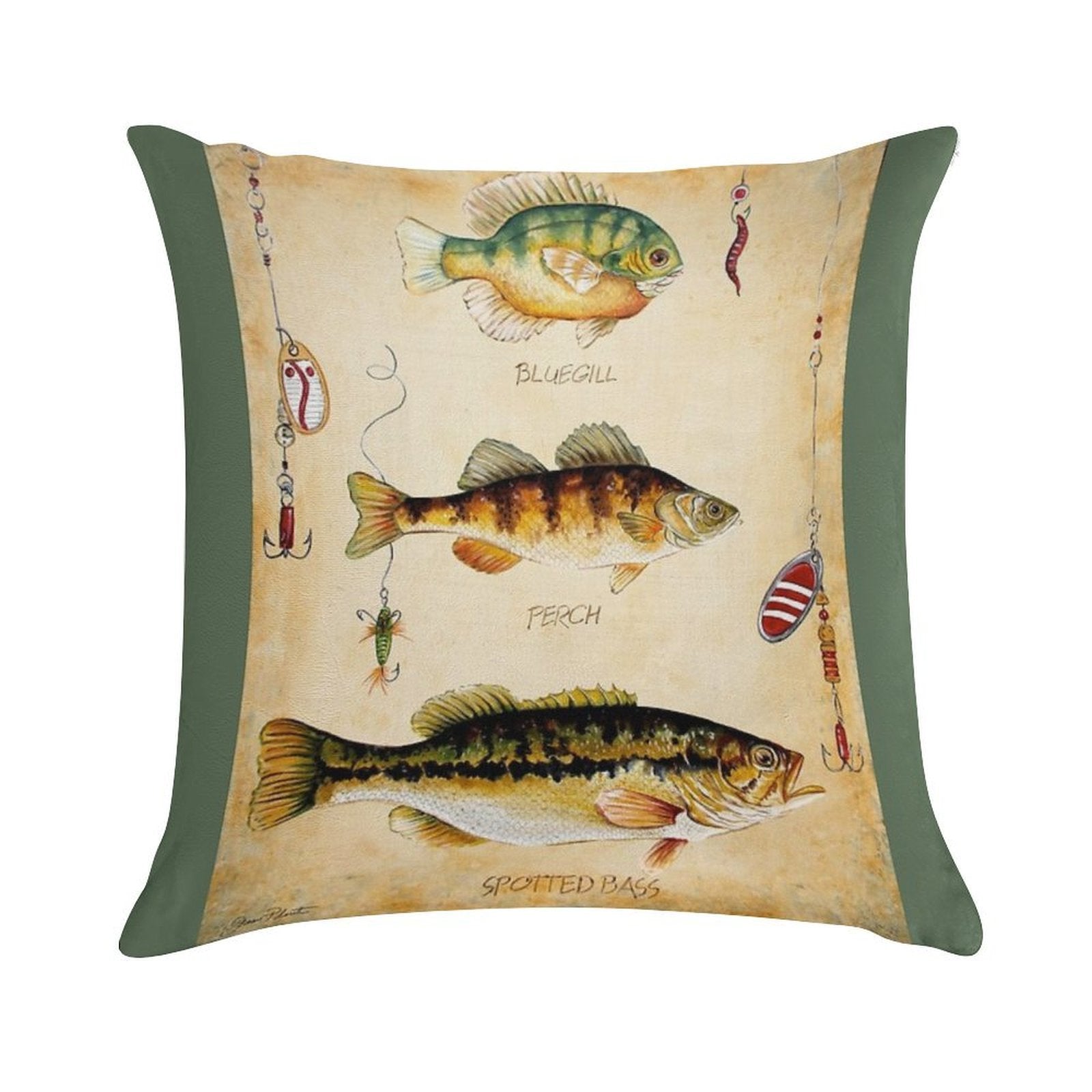 Fish Trio-C Soft Ultra-Soft Texture Throw Pillow