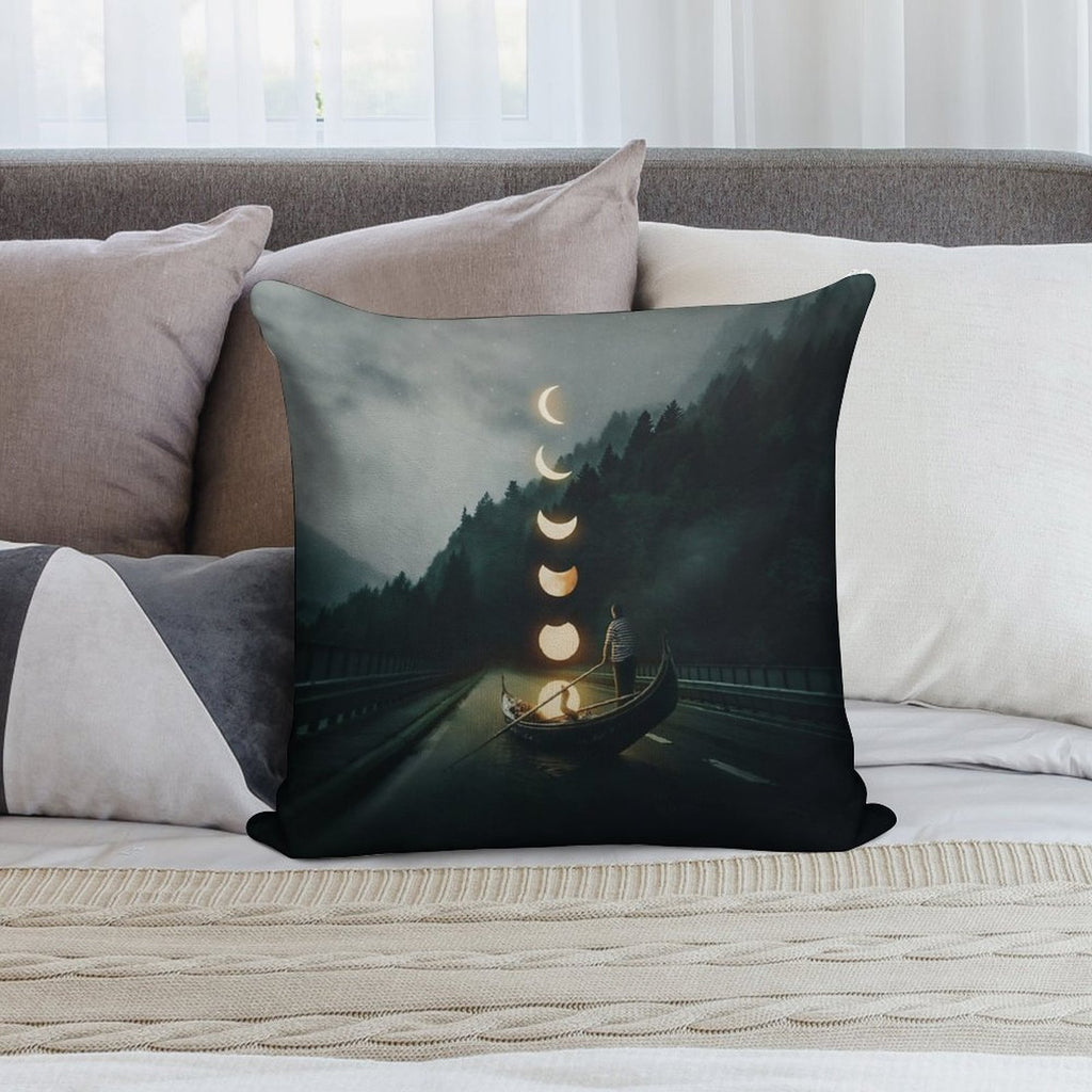 Moon Ride Soft Durable Construction Throw Pillow
