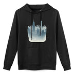 New York Skyline in Fog - Moody Cityscape Adjustable Hood Hoodie