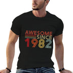 40 Birthday Decorations Men Women 1982 BDay 40th Birthday  Classic T-Shirt