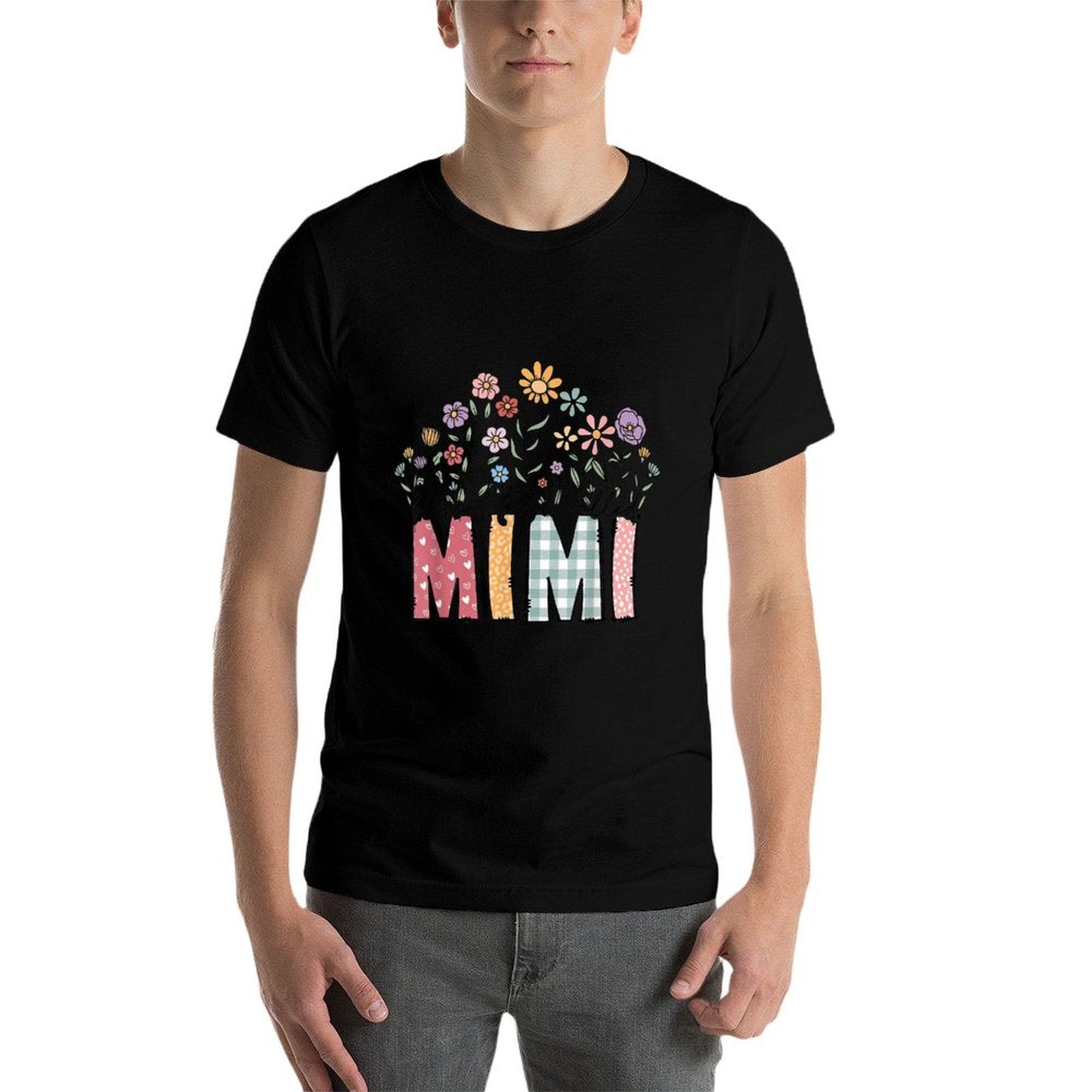 Blessed To Be Called Mimi Floral Mothers Day  Vintage-inspired T-Shirt