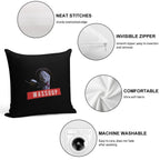 Wassup Scream Scary Movie Fun Soft Short Plush Fabric Throw Pillow