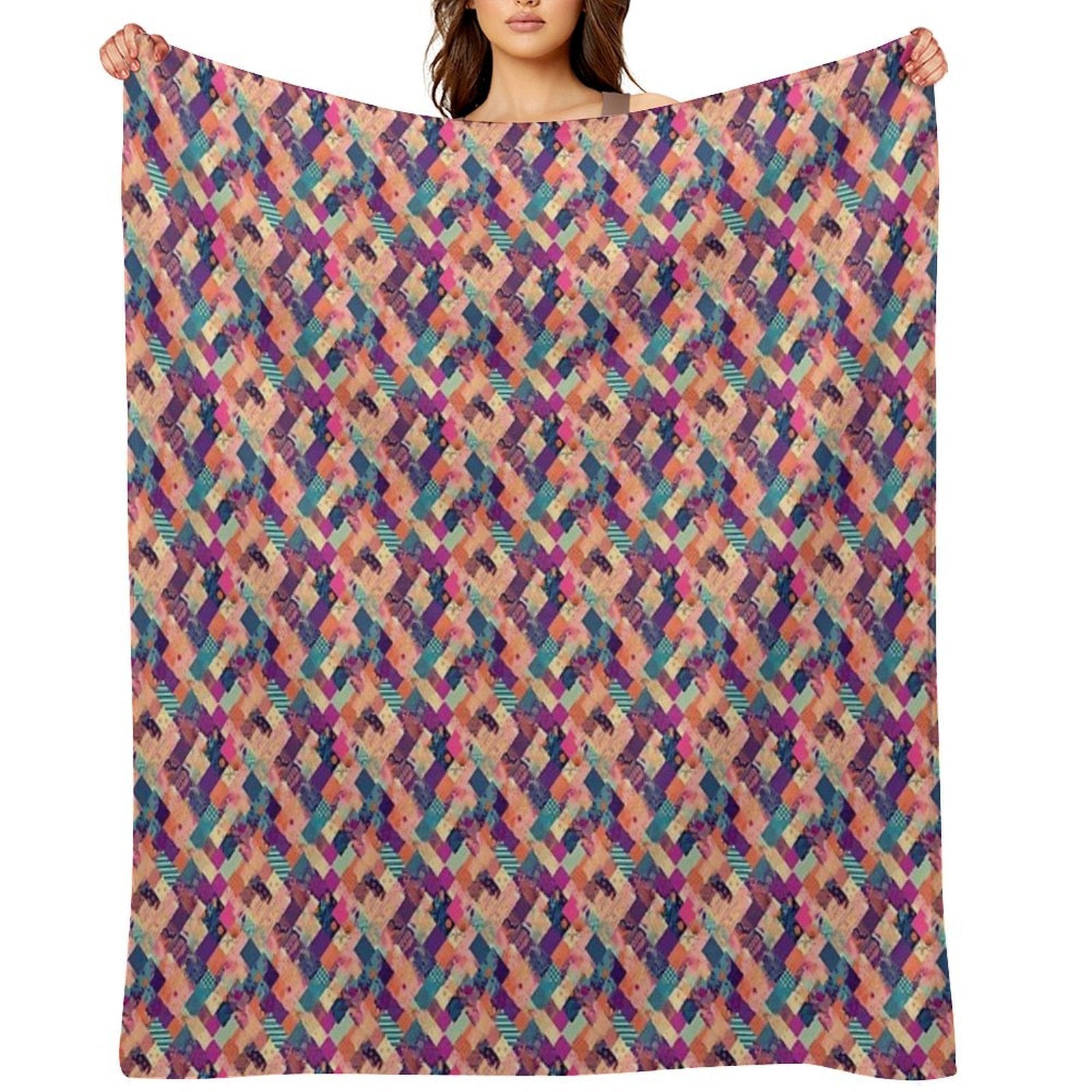 Patchwork Premium Throw Blanket