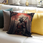 Armored Samurai Soft Shrink-Resistant Throw Pillow