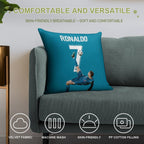 Ronaldo Overhead Kick Soft Bedroom Essential Throw Pillow