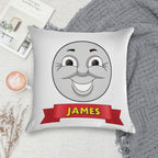 James (name Ribbon) Soft Skin-Friendly Throw Pillow