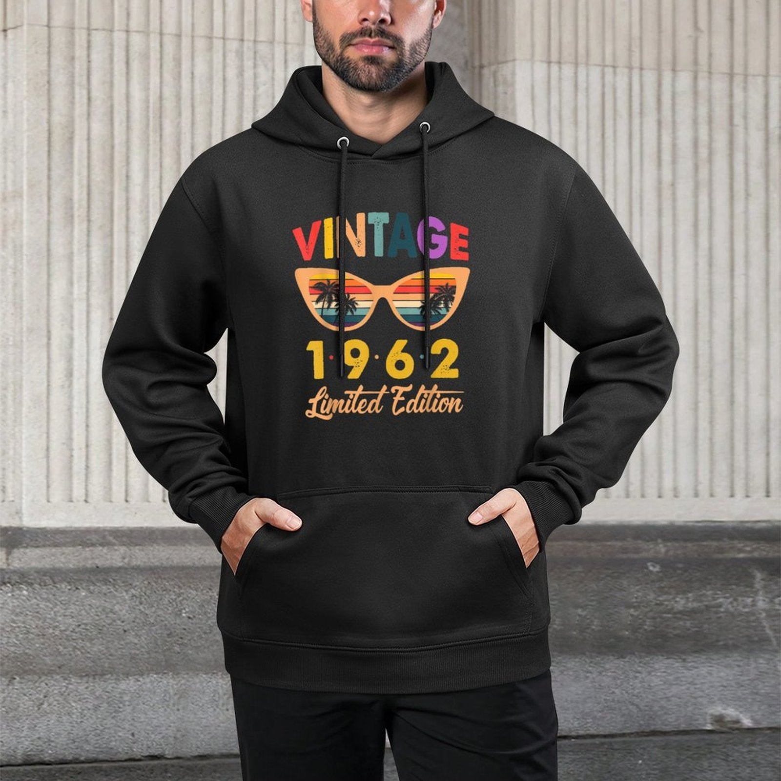 Vintage 1962 Limited Edition Sunset Sunglasses 60th Birthday Unisex Design Hoodie