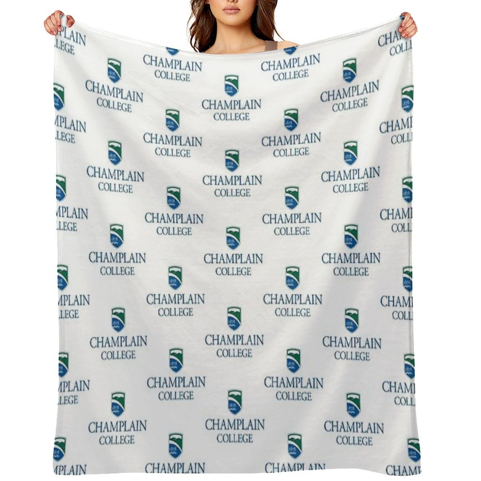 Champlain College Comfort Throw Blanket