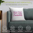 Sorry I Can't I Have to Watch Emmerdale Soft Warmth Comfort Throw Pillow