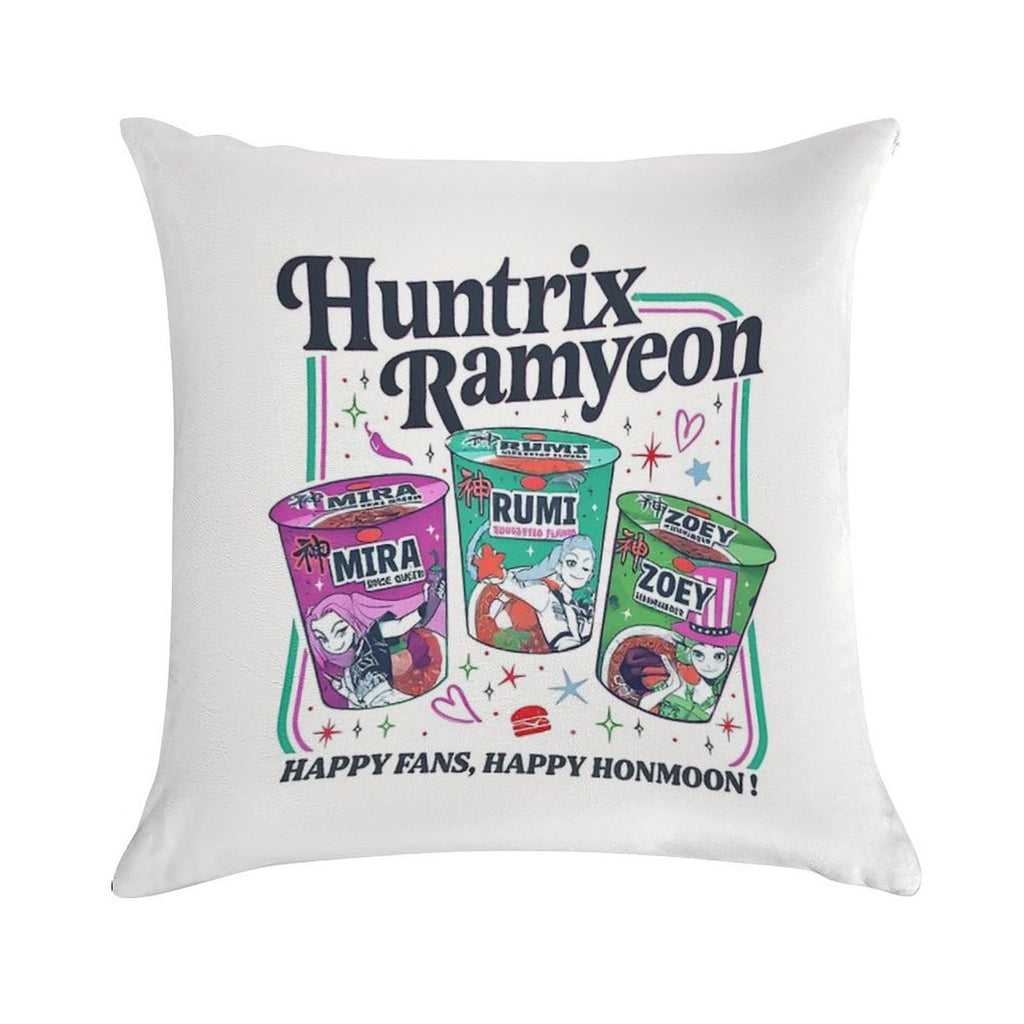 Huntrix Ramyeon Soft Easy Maintenance Throw Pillow