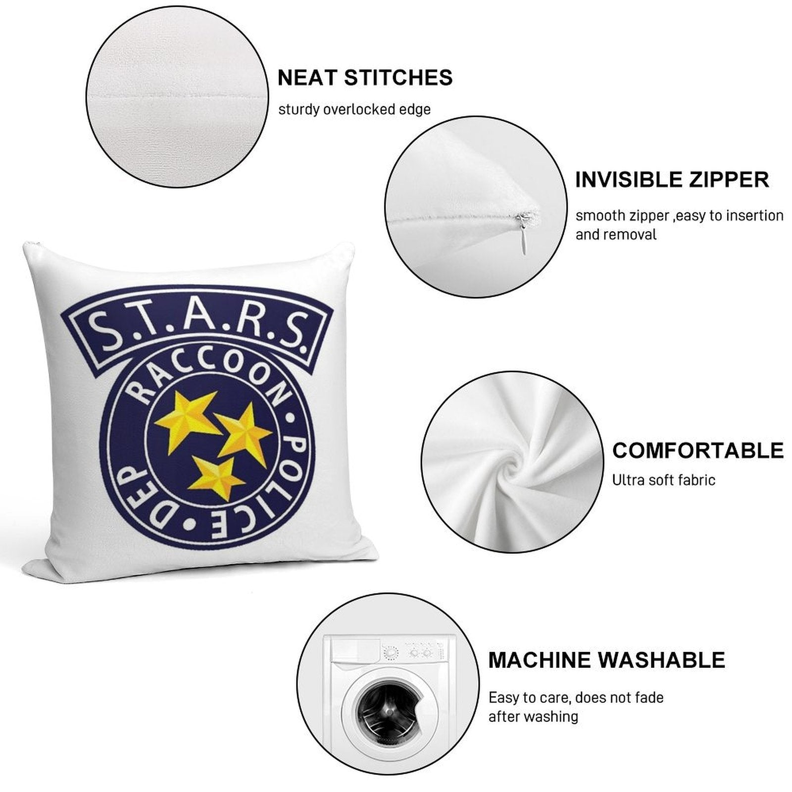 STARS Soft Gift Ready Throw Pillow