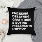 The Four Elements of Hip Hop Soft Gift Ready Throw Pillow