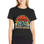 50 Year Old Gifts Vintage 1974 Limited Edition 50th Birthday  Polyester Blend T-Shirt