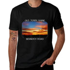 Old Town, Maine Magic Hour Early Morning Twilight Sky  High-quality Stitching T-Shirt