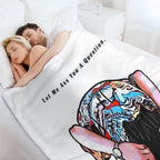 Pet Detective Cartoon Travel-friendly Throw Blanket