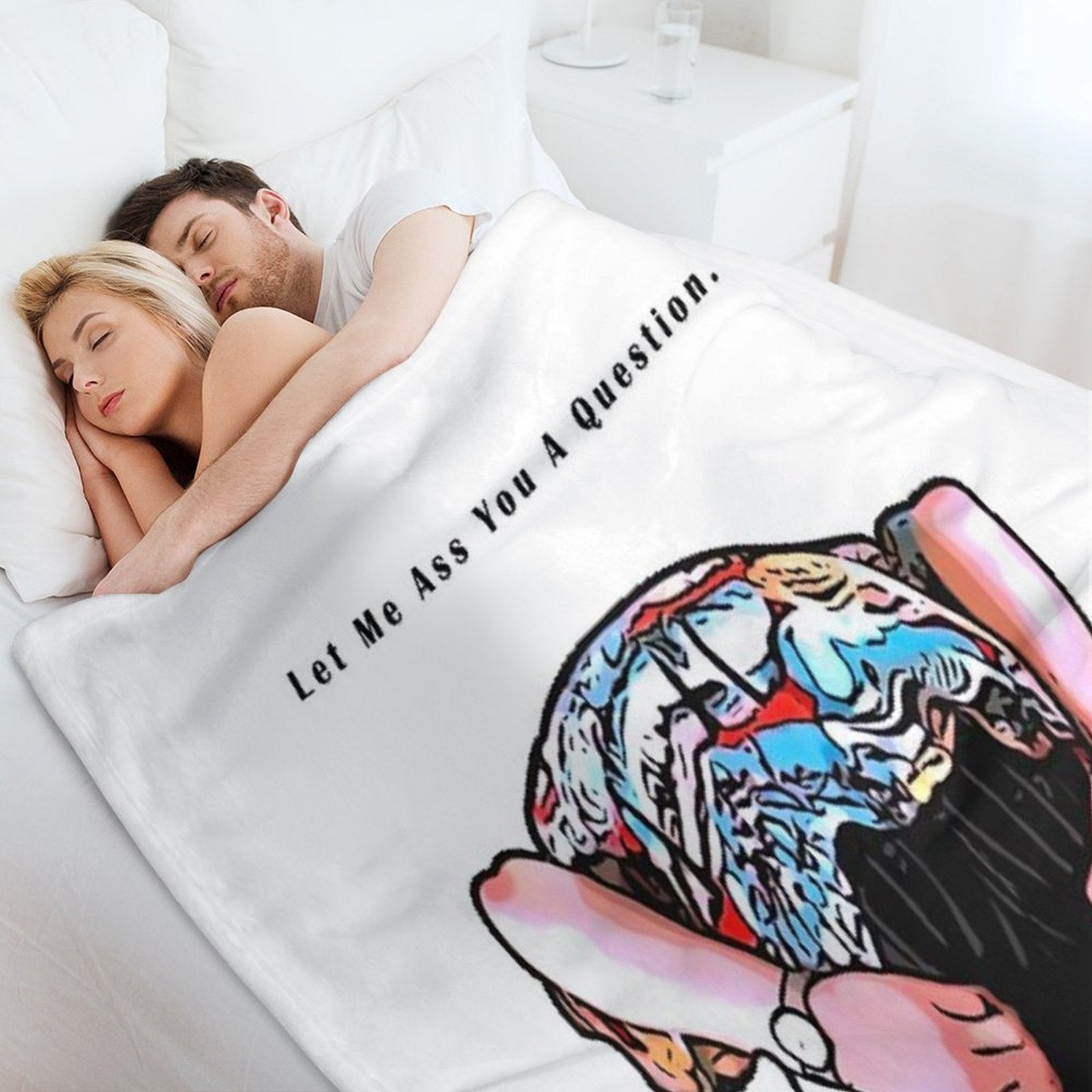 Pet Detective Cartoon Travel-friendly Throw Blanket